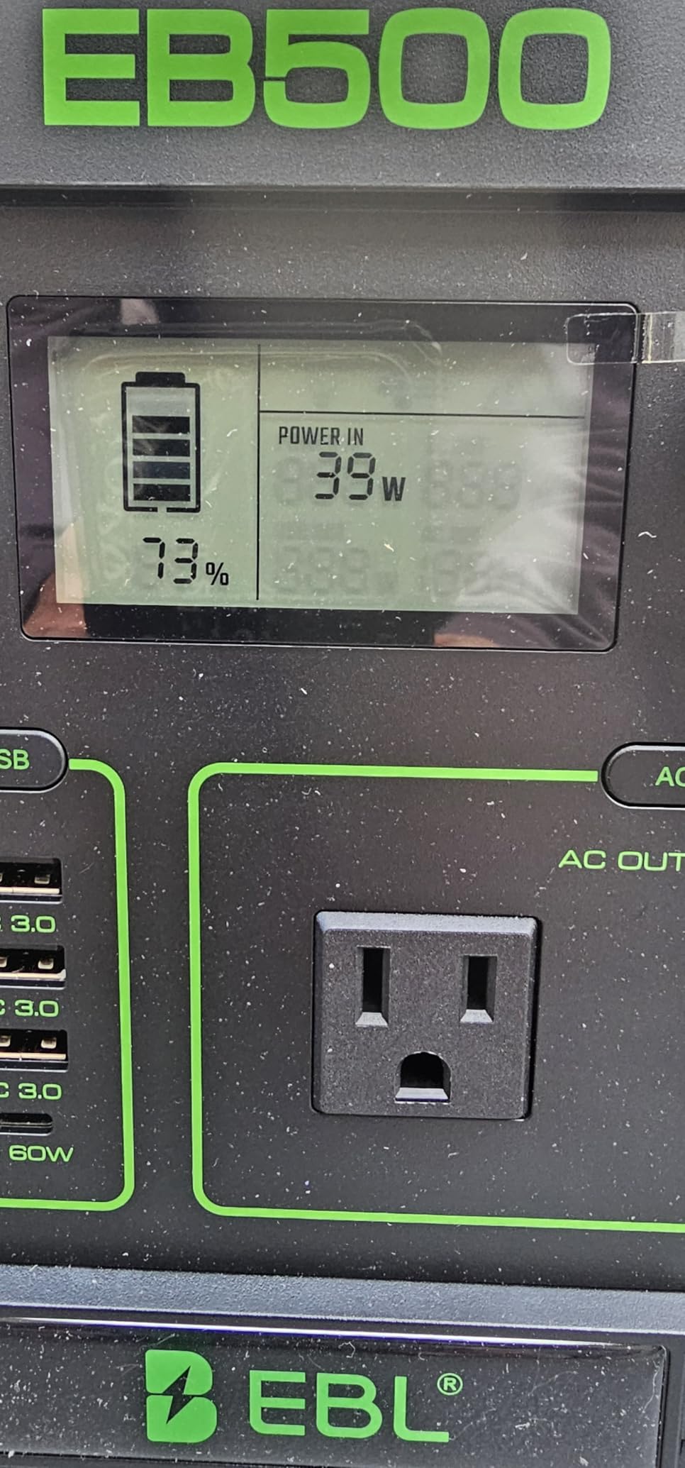 EBL Portable Power Station 1000W 999Wh Solar Generator for Outdoor Home customer photo 2