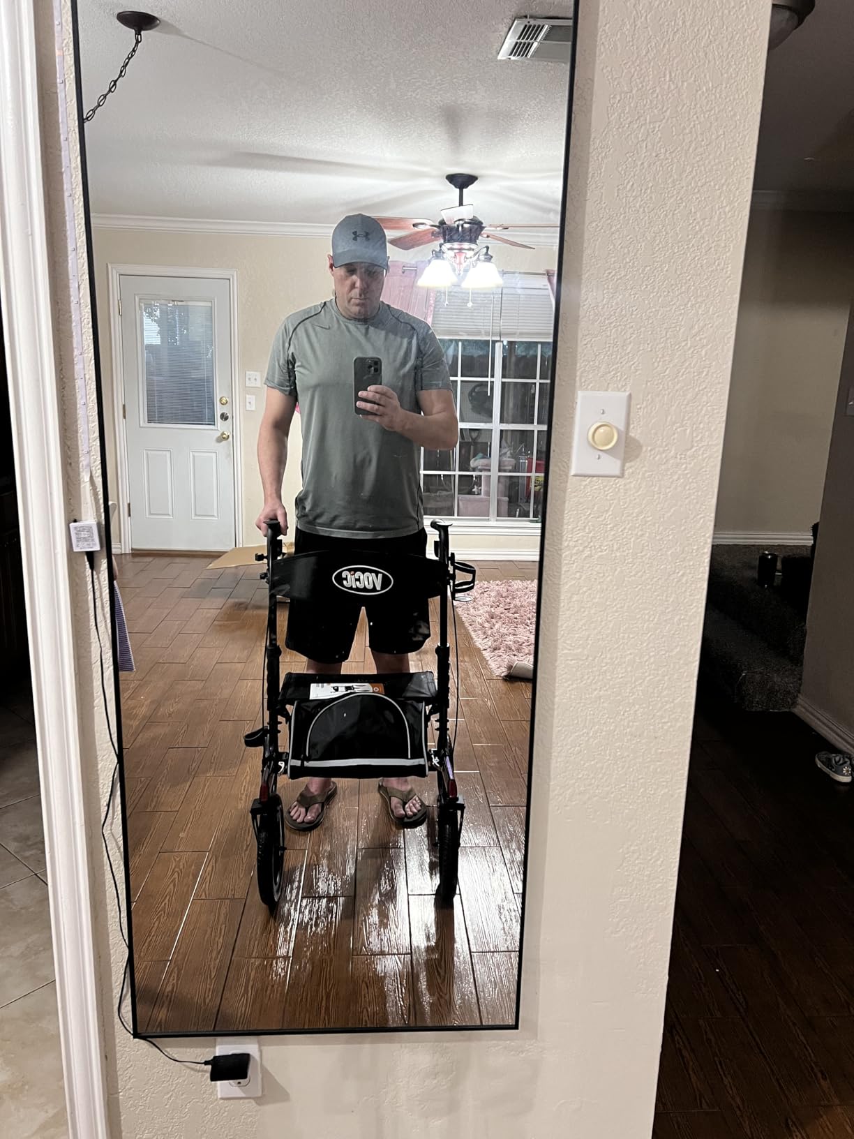 VOCIC Z57 Walkers for Seniors with Seat Outdoor Rollator 12'' All Terrain customer photo 1