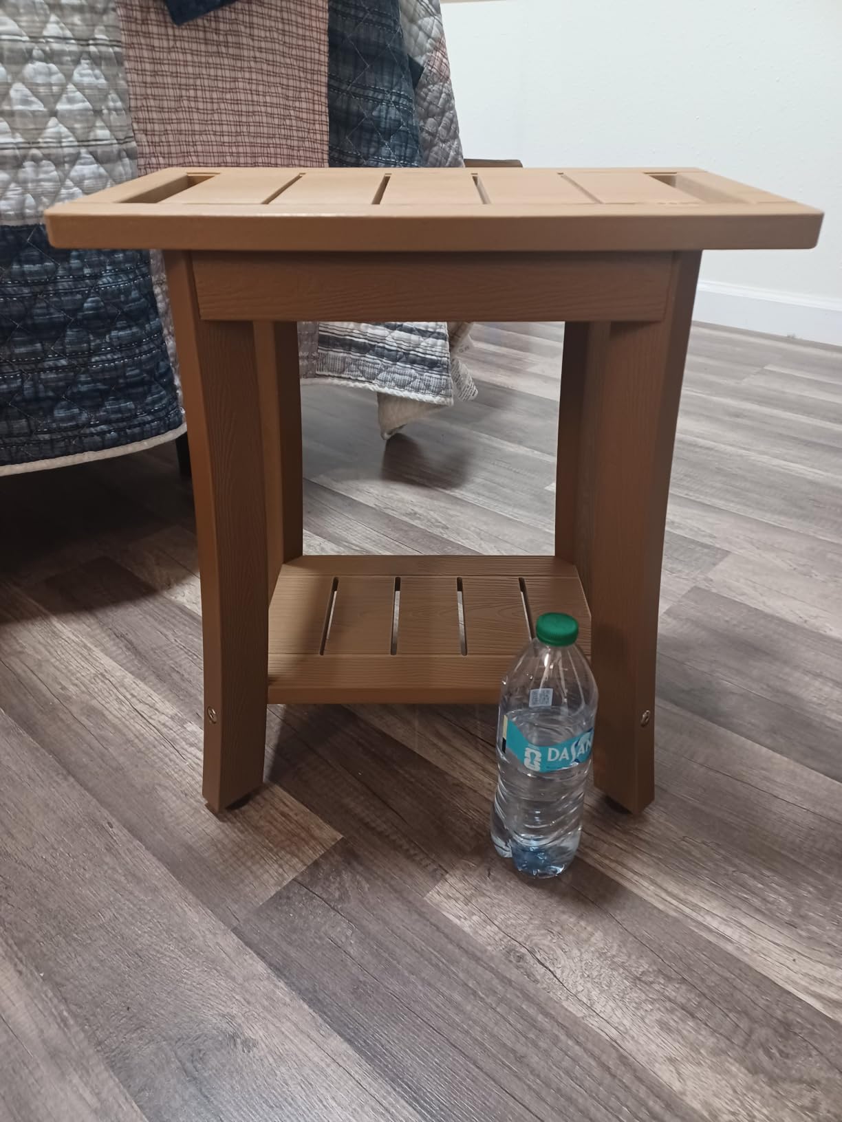 Waterproof HIPS Shower Bench for Inside Shower, Shower Stool, Grey customer photo 2