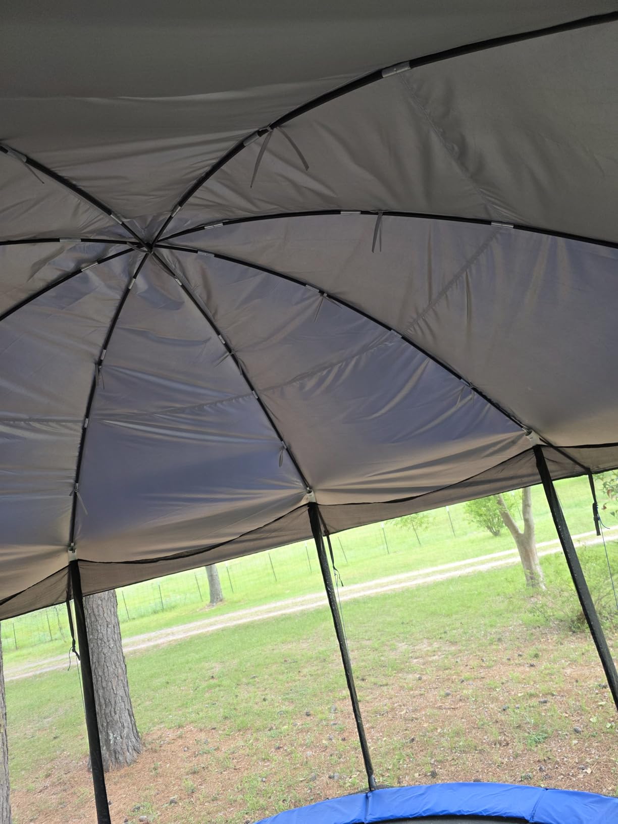 10-16FT Dome Trampoline Canopy Cover, 600D Waterproof, Round customer photo 2