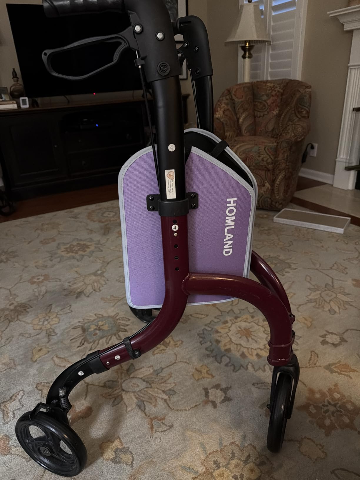 HOMLAND Foldable 3 Wheel Walkers for Seniors, Lightweight 10.4 lb customer photo 2
