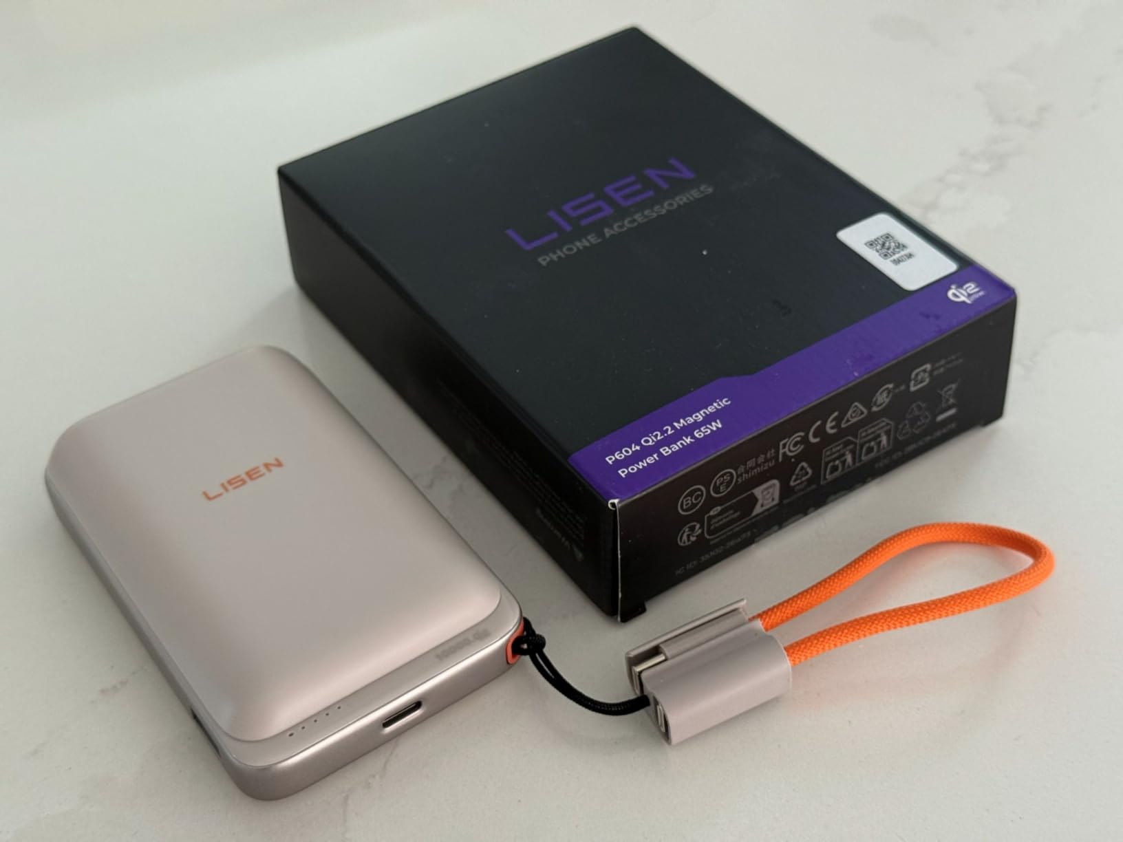 LISEN QI2.2 25W Magnetic Portable Charger for iPhone 18 Pro Max [65W & Low-Temp] Power Bank Wireless Charger Battery Pack,10000mAh 65W USB C Fast Charging Power Bank for iPhone Duo 18 Pro 17-12,P604 customer photo 1
