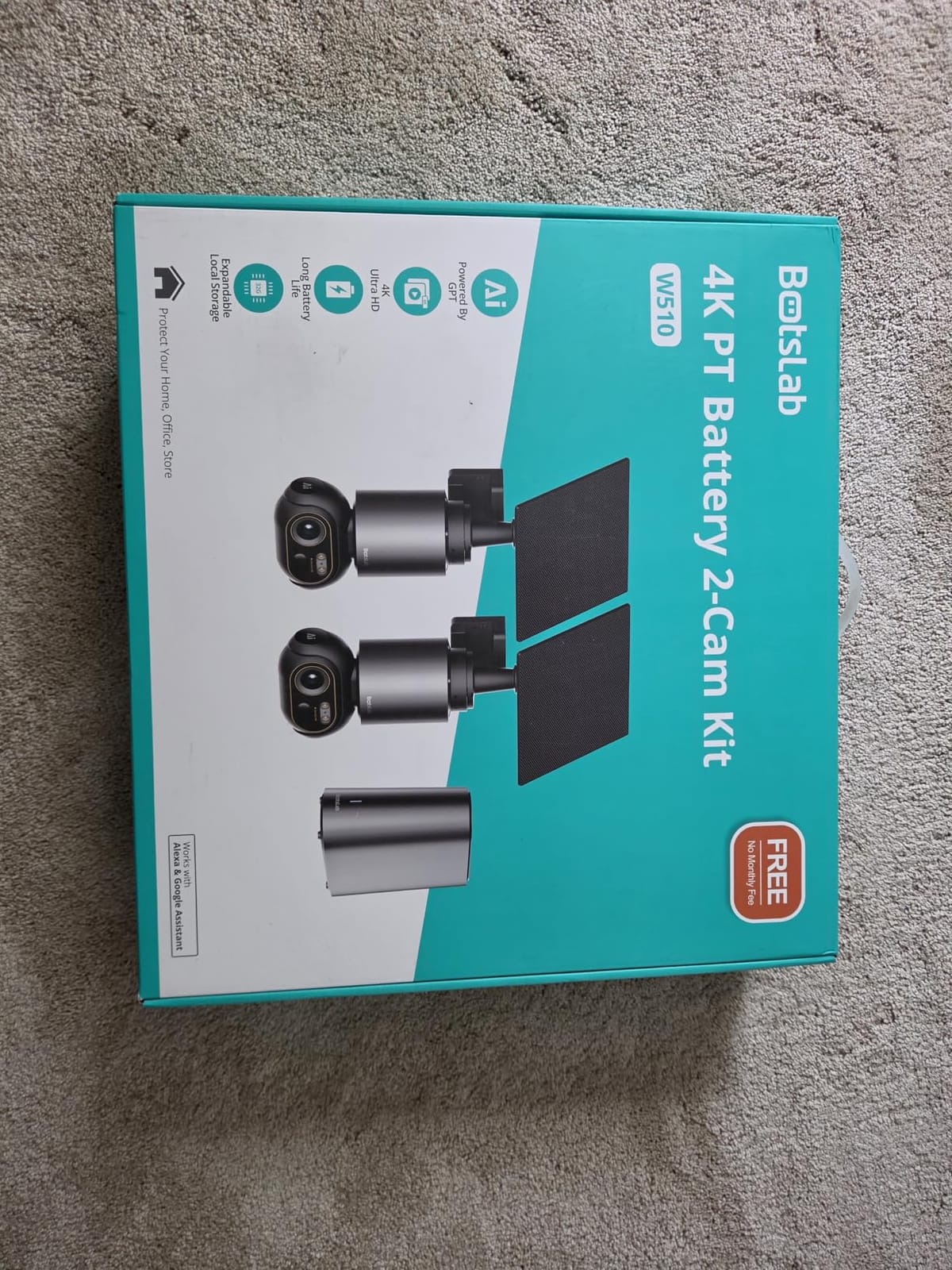 BOTSLAB 4K Security Camera Wireless Outdoor, 4 Cam-Kit, 32GB Local Storage customer photo 1