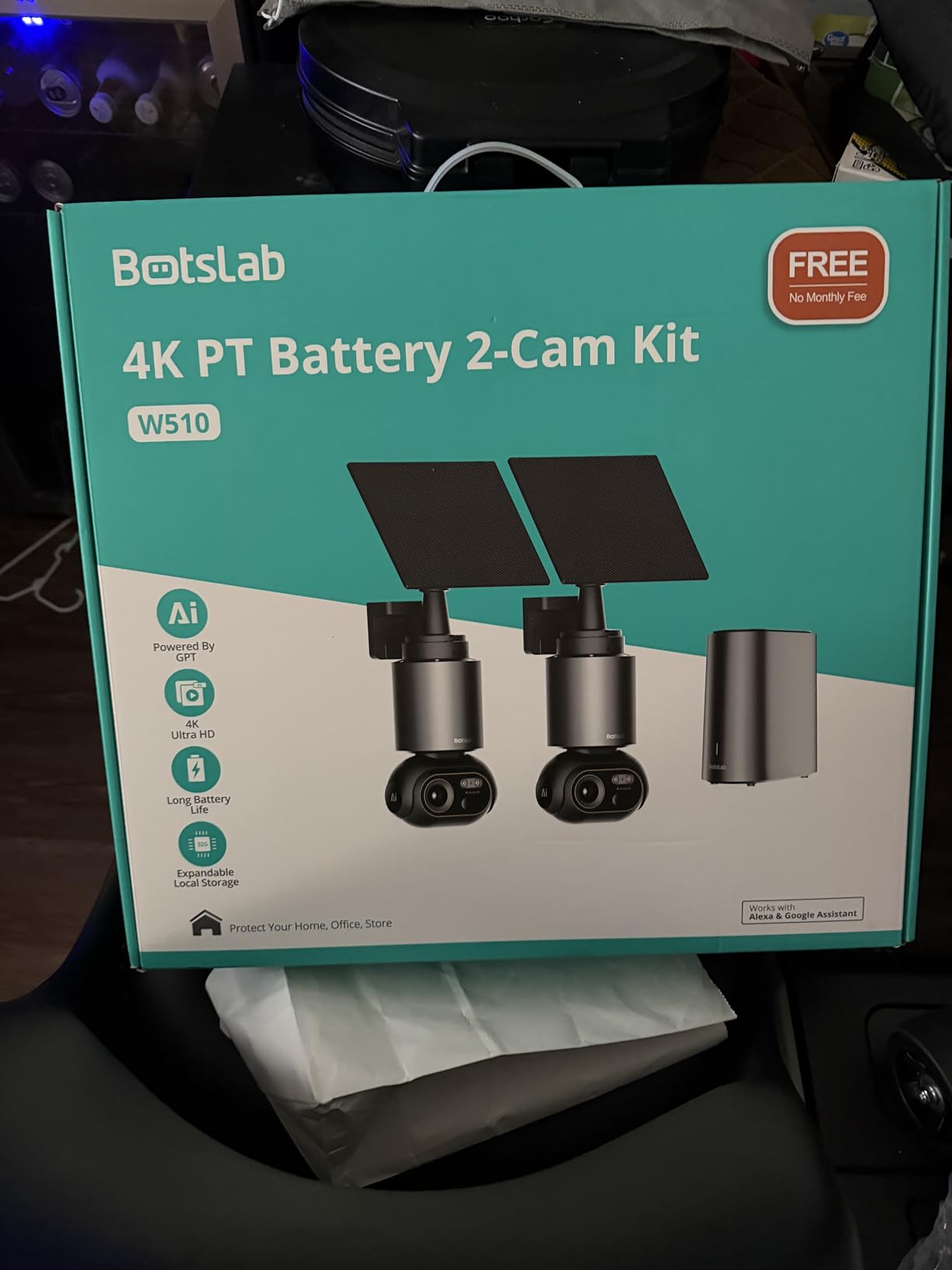 BOTSLAB 4K Security Camera Wireless Outdoor, 4 Cam-Kit, 32GB Local Storage customer photo 2