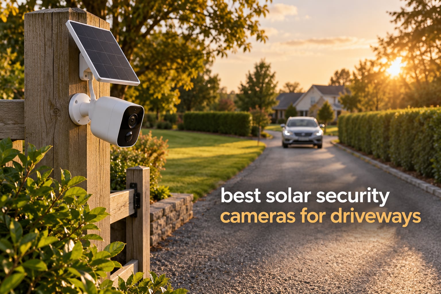 best solar security cameras for driveways