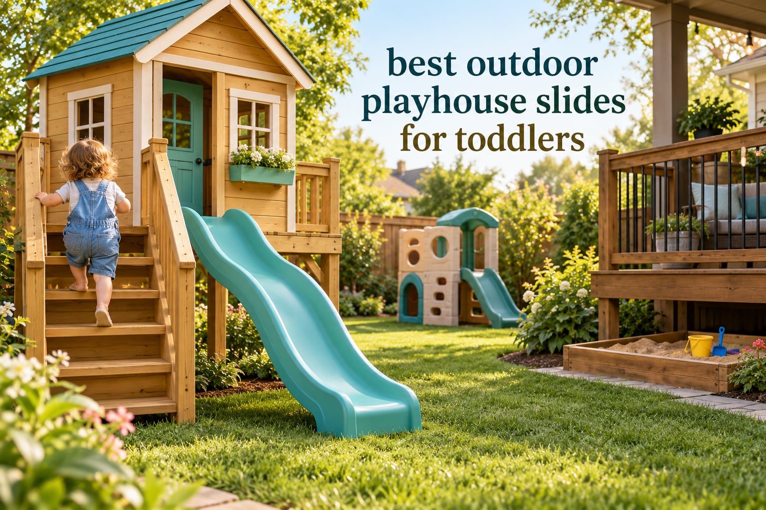 best outdoor playhouse slides for toddlers