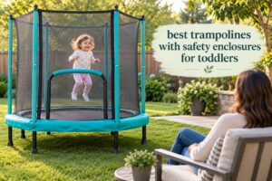 best trampolines with safety enclosures for toddlers