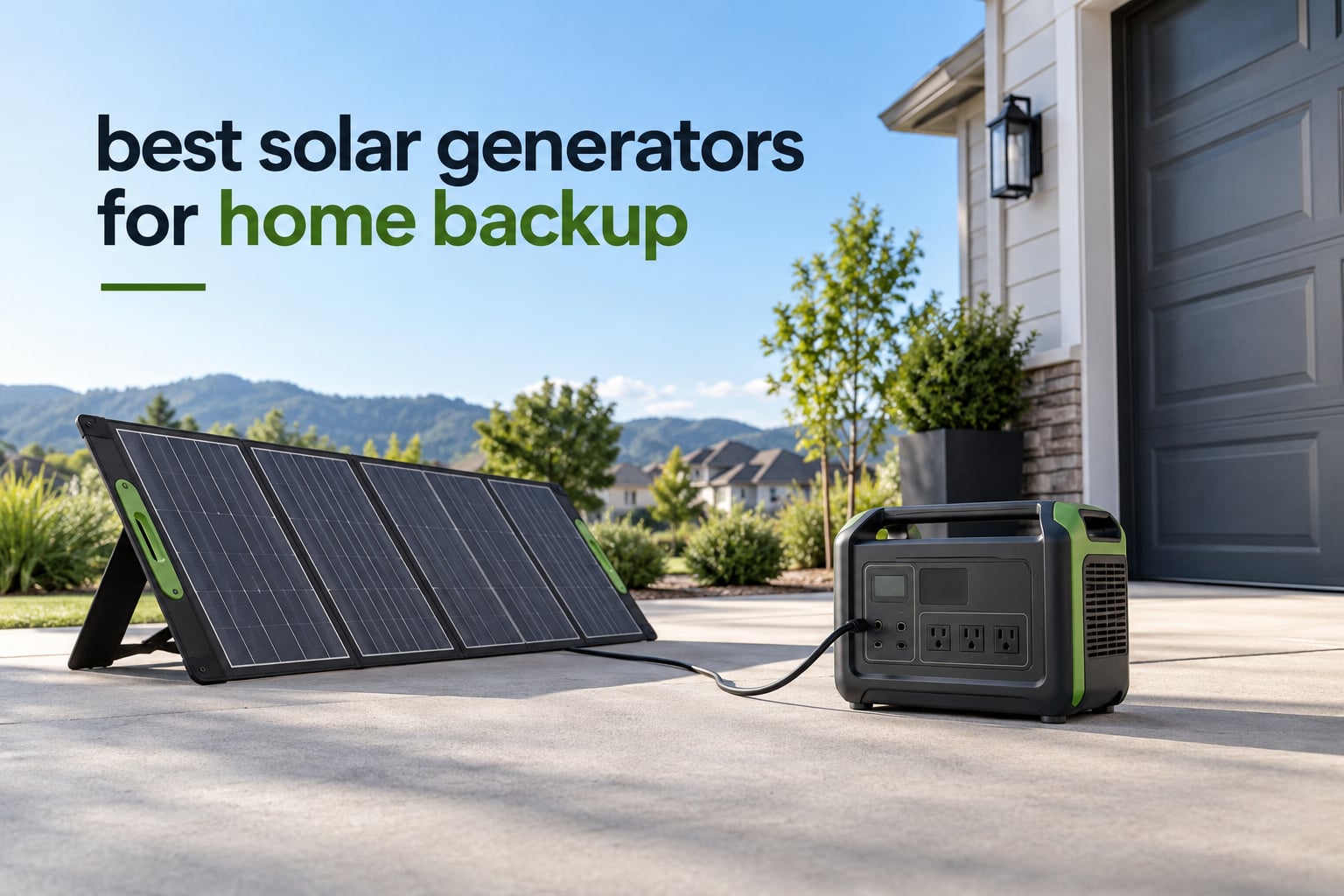 best solar generators for home backup