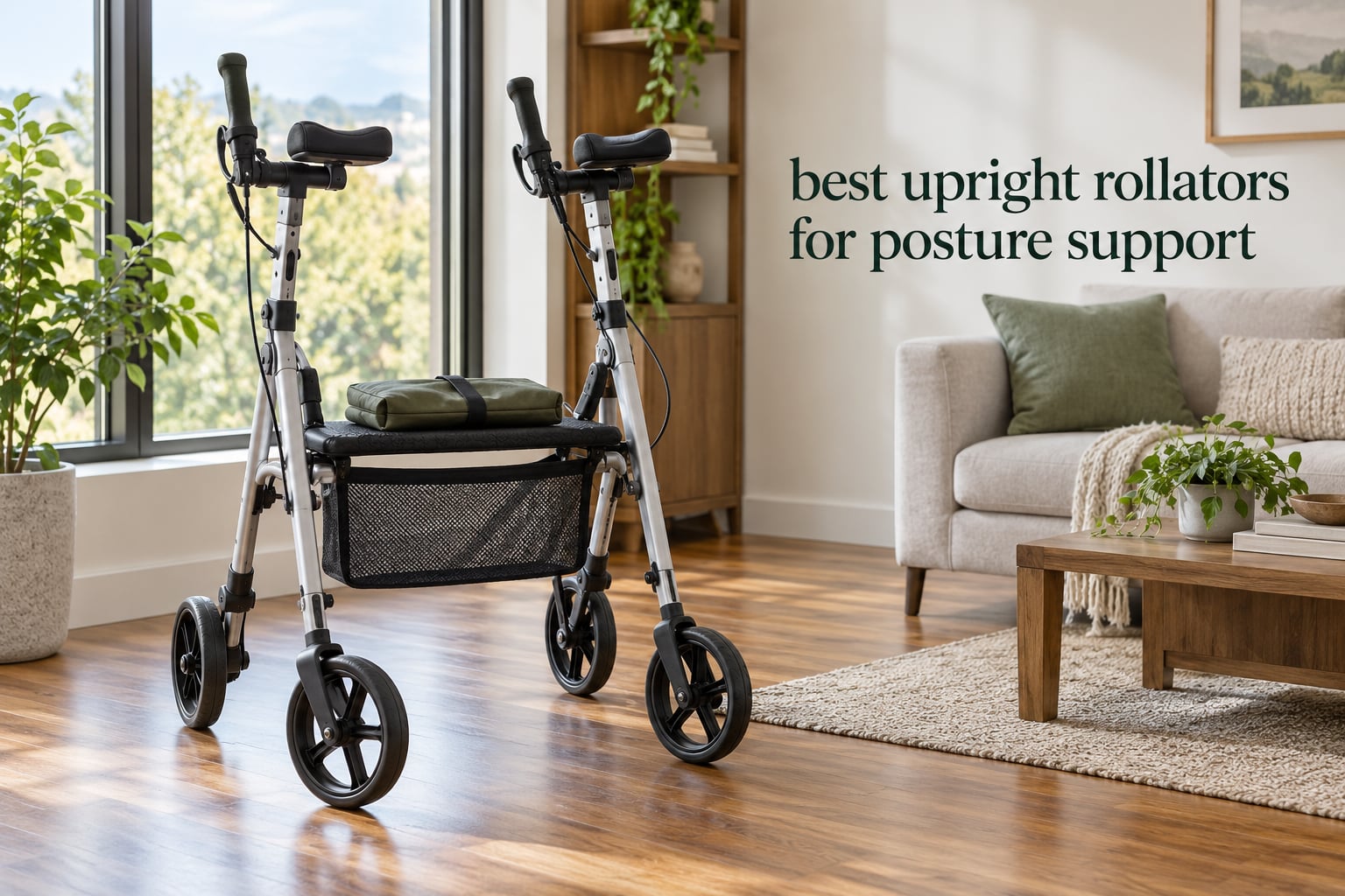 best upright rollators for posture support
