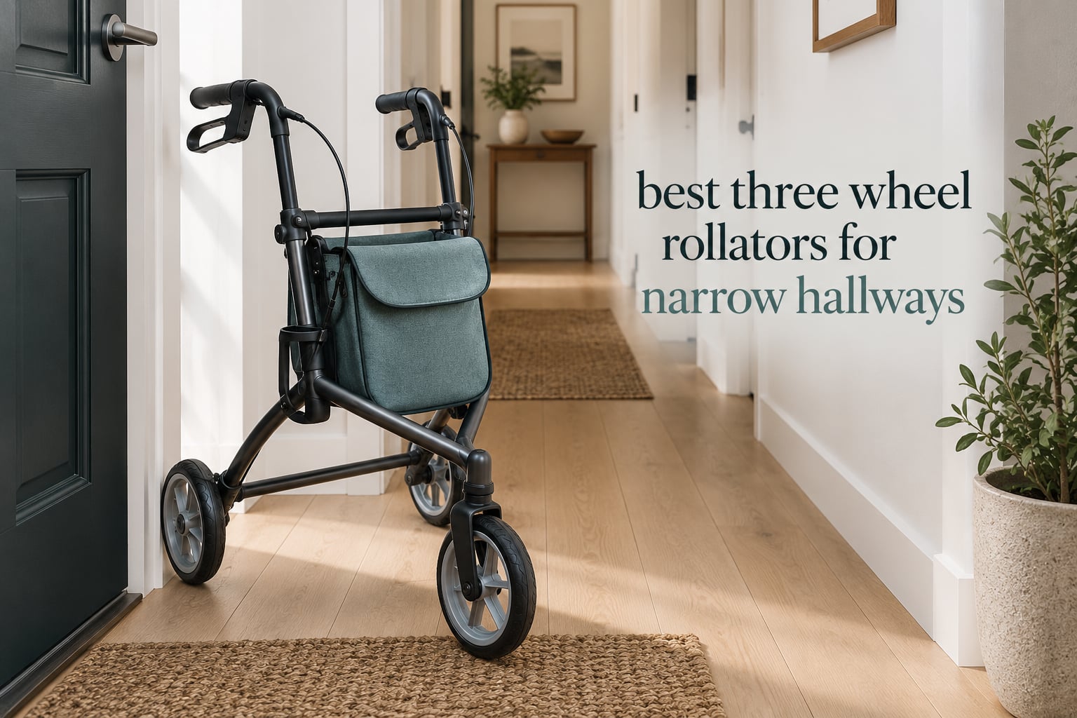 best three wheel rollators for narrow hallways