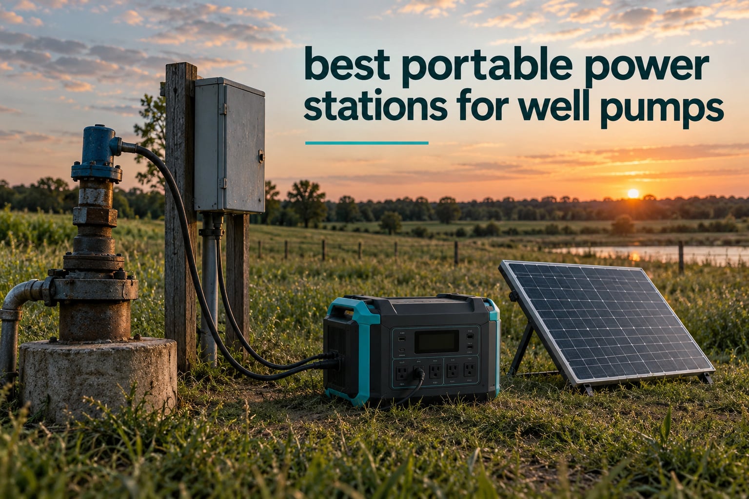 best portable power stations for well pumps