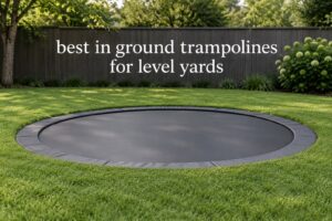 best in ground trampolines for level yards