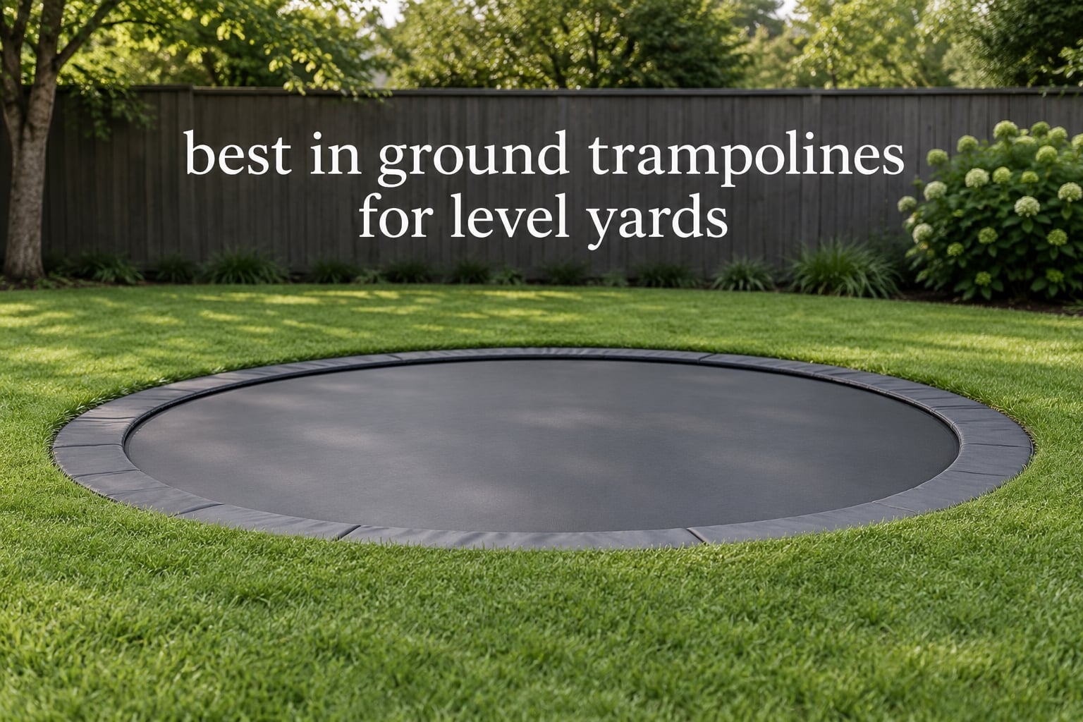 best in ground trampolines for level yards