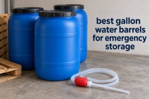 best 55 gallon water barrels for emergency storage